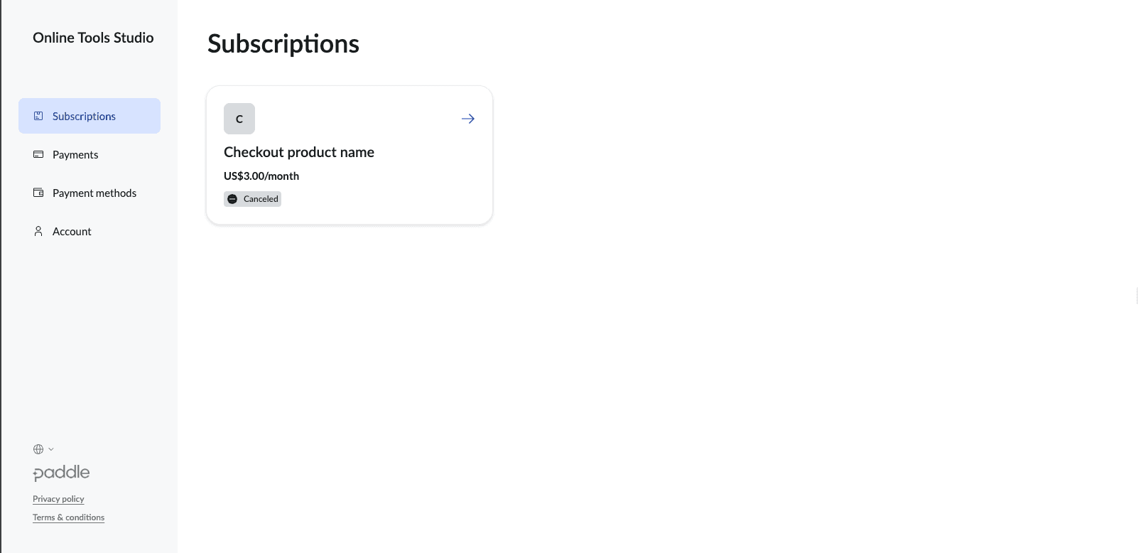 Customer portal